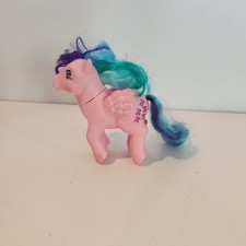 My Little Pony G1 Twinkle Eyed 'Sky Rocket' (Firefly-style), Teal Body with Yellow Hair and Diamond/Gem Symbol — listing 6