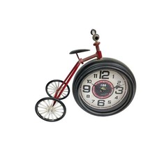 Decorative Metal Tricycle-Form Table Clock with 'Kensington Station London 1879' Dial — listing 2