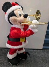 Vintage Santa's Best Animated Mickey Mouse Santa Riding Reindeer Rocking Christmas Display — listing 5