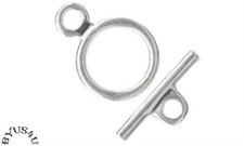plated jewelry findings Silver-Tone Jewelry Making Clasps and Jump Rings Lot — listing 2