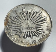 1875 Mexico 8 Reales Silver Coin (Cap and Rays) — listing 3