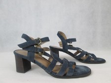 G.H. Bass & Co. Cognac & Silver Braided Thong Sandals, Women's Size 6M