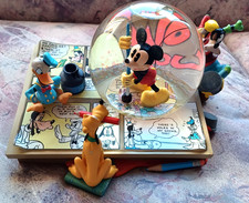 Disney Store Mickey Mouse March Musical Snow Globe (Mickey, Donald, Goofy, Pluto Comic Book Scene) — listing 2