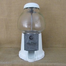 Reproduction Carousel-Style Cast Metal & Glass Gumball Machine, Red — listing 6