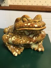 Arnels Large Ceramic Bullfrog Garden Statue Figurine — listing 5