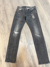 Armani Exchange Distressed Denim Jeans with Purple Underlay Patch — listing 5