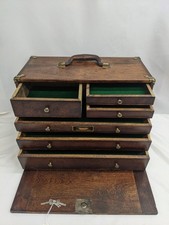 Antique Union Chest Corp. Oak Machinist Tool Chest with 7 Drawers — listing 6