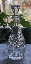 Vintage Anchor Hocking Early American Prescut Star of David Cruet (Missing Stopper) — listing 3