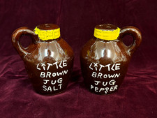 Vintage Japanese Hand-Painted Ceramic Jug-Form Salt & Pepper Shakers in Basket — listing 3