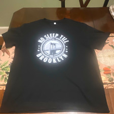 Men's Black Graphic T-Shirt 'Urban Co. Authentic Brooklyn New York' Distressed Print — listing 5