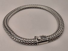 Sterling Silver Braided Herringbone Bracelet, Mexico 925 — listing 3