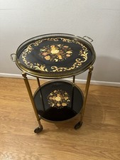 Italian Neoclassical Maggiolini-Style Oval Marquetry Dining Table with Ebonized Tapered Legs — listing 4