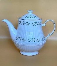 Royal Tara Fine Bone China Small Teapot with Blue Floral Pattern and Gold Trim — listing 5