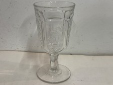 Antique EAPG Pressed Glass Individual Creamer with Hobstar and Fan Pattern — listing 3