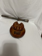 LAPP 1930 Brown Porcelain Pin-Type Electrical Insulator — listing 5