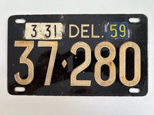 Vintage Delaware Porcelain License Plate "61-471" — listing 6