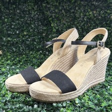 Anne Klein AK iflex Tan Quilted Leather Espadrille Flats with Gold Chain, Women's 6.5, listing 2