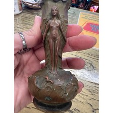 Art Nouveau "Nymph and Poppies" Figural Footed Dish, Marked 5588T