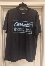 Carhartt N°89 Detroit Graphic Black T-Shirt, Vintage Style Retro, Size L — listing 4