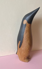 Hand-Carved Painted Wood Penguin Figurine — listing 3