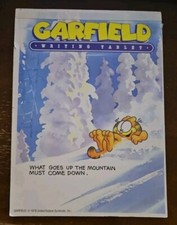 Vintage Mead Garfield Writing Tablet 'Sunny Days Bring Out the Daydreamer in Me' 36 Decorated Sheets — listing 4