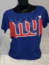 New York Giants Women's Cropped Colorblock T-Shirt, NFL Team Apparel, Size XXL — listing 6