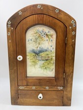 Hand-Painted Porcelain Cabinet Plate with Whimsical 'July' Scene and Forget-Me-Not Border — listing 5