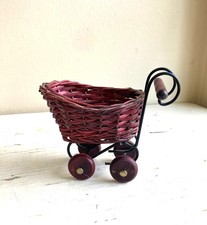 Pair of Miniature Wicker Doll Furniture Chairs (Rattan) — listing 4
