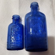 Vintage Cobalt Blue Glass Milk of Magnesia / Medicine Bottle by Owens-Illinois — listing 5