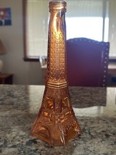 Amber Glass Figural Bud Vase / Figurine, Maker Unknown