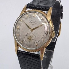 Vintage Elgin De Luxe Men's Wristwatch, Rectangular Tank Case with Sub-Seconds Dial — listing 2
