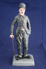 Charlie Chaplin 'The Tramp' Painted Figurine with Cane, Bowler Hat and Cigar No marks at all — listing 5