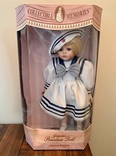 Memories Fully-Bodied Porcelain Handcrafted Jointed Sailor Doll in Box — listing 5