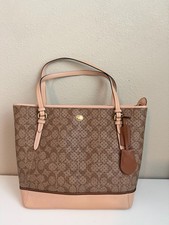 Coach Signature Perforated White Leather Tote Bag — listing 5