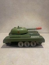 Vintage Battle Tank Battery-Operated Plastic Toy Tank in Box — listing 4
