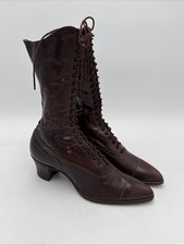 Antique Leather Ankle Support / Athletic Cuff with Buckle Straps — listing 3