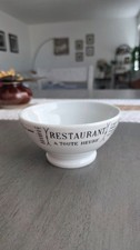 French Porcelain Café au Lait Bowl with Hand-Painted Gilt Floral Decoration, listing 6