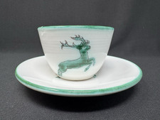 Gmundner Keramik Green Striped Porcelain Coffee Pot, Austria — listing 2