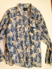 Wrangler Western Shirt Men's Brown Plaid Flannel Pearl Snap Long Sleeve XL — listing 6