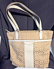 Coach Signature Stripe Jacquard Tote Bag F28504 — listing 6
