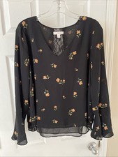 LC Lauren Conrad Women's Lavender Long Sleeve Scoop Neck Tee, Size XL — listing 3