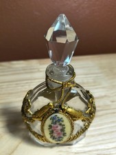 Pair of Art Nouveau Glass Perfume Bottles with Stoppers, 1920s — listing 2