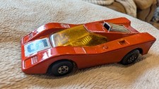Matchbox Superfast No. 7 Hairy Hustler Diecast Race Car, White with #5 Checkered Livery — listing 6