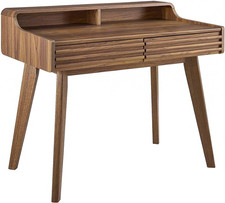 mid century Mid-Century Modern Style Single-Drawer Writing Desk — listing 2