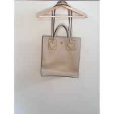 Anne Klein Vintage Tan Leather Shoulder Bag with Lion Head Logo — listing 3