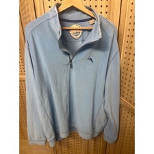 Tommy Bahama Relax Men's Cream Split-Neck Long Sleeve Pullover Sweatshirt — listing 5