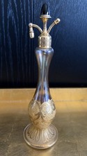 DeVilbiss Brown Smoke Glass Perfume Atomizer Bottle with Gold Mesh Bulb Sprayer, Made in West Germany — listing 3