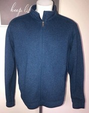 Red House Sweater Fleece Full-Zip Jacket, Men's 3XL, Blue — listing 4