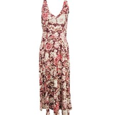 Chaps Blue Floral Faux-Wrap Ruched Sheath Dress, Size XL — listing 3