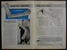 Vintage Flying Wing Glider Toy - "Fly the Shape of the Future!" Flat Foam/Cardstock Delta Wing Aircraft — listing 5